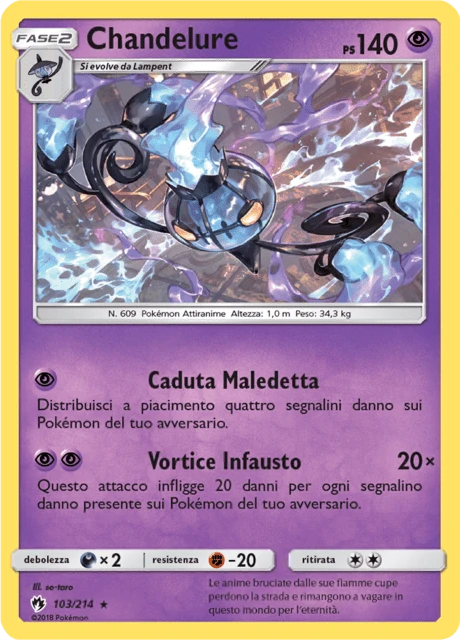 Chandelure – Reverse Holo