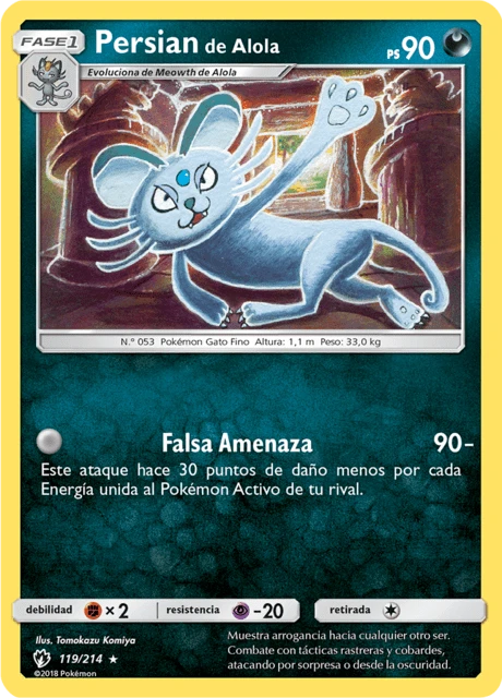 Persian de Alola – Reverse Holo