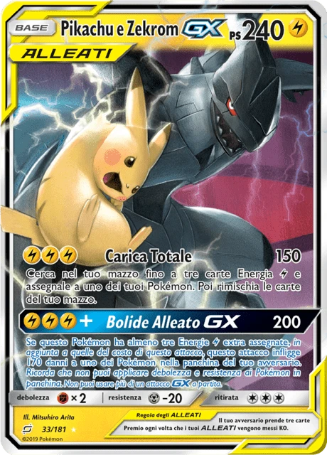 Pikachu e Zekrom-GX