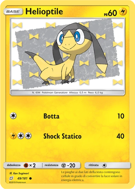 Helioptile – Reverse Holo