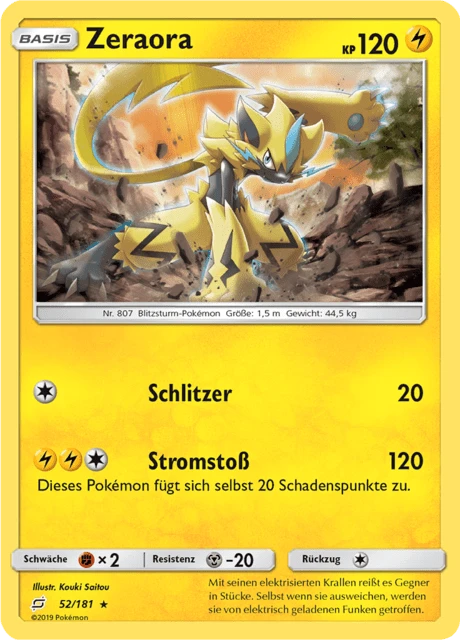 Zeraora – Reverse Holo