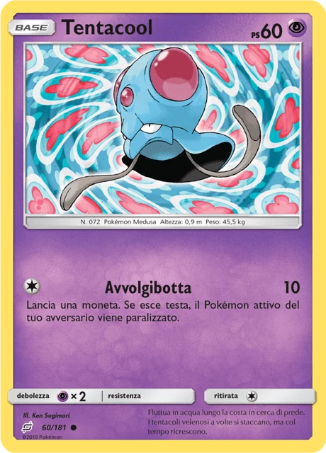 Tentacool – Reverse Holo