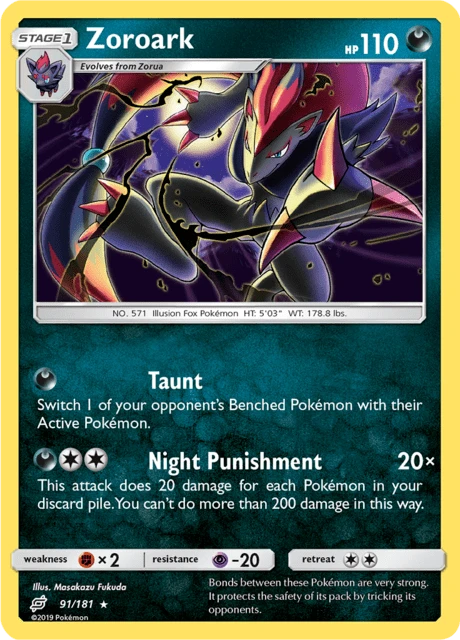 Zoroark – Reverse Holo
