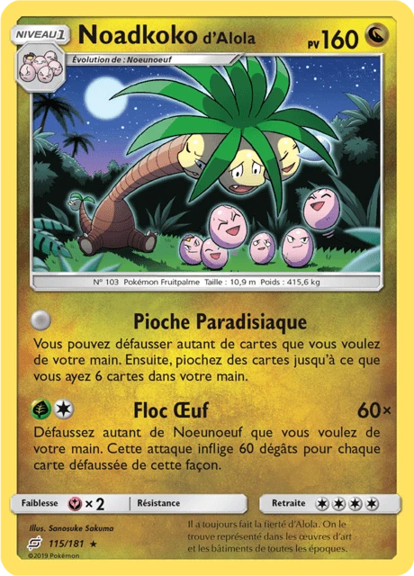 Noadkoko d'Alola – Reverse Holo