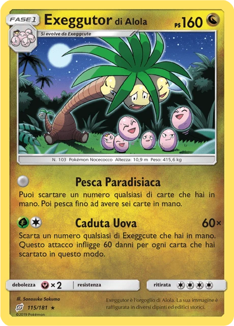 Exeggutor di Alola – Reverse Holo