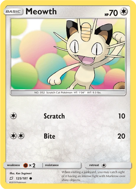 Meowth – Reverse Holo