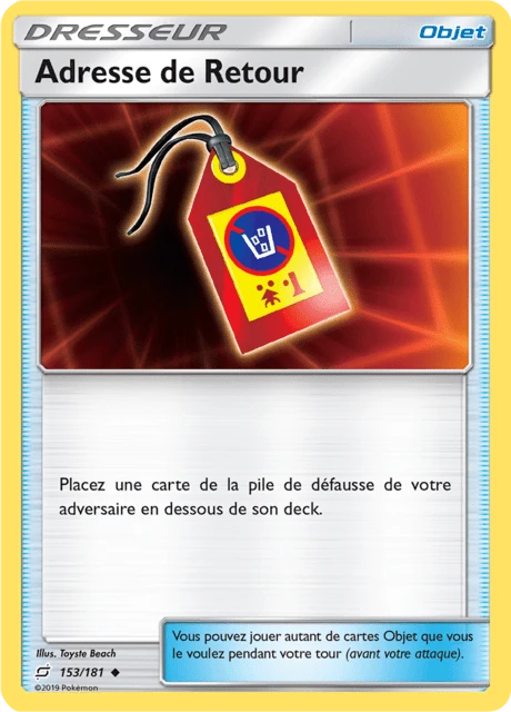 Adresse de Retour – Normal