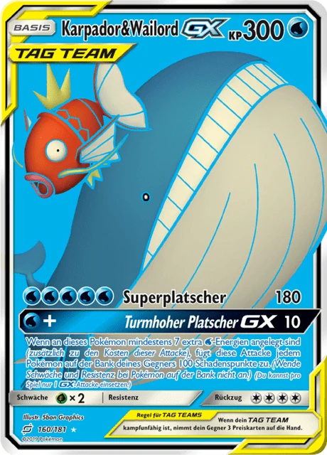 Karpador & Wailord-GX – Holo