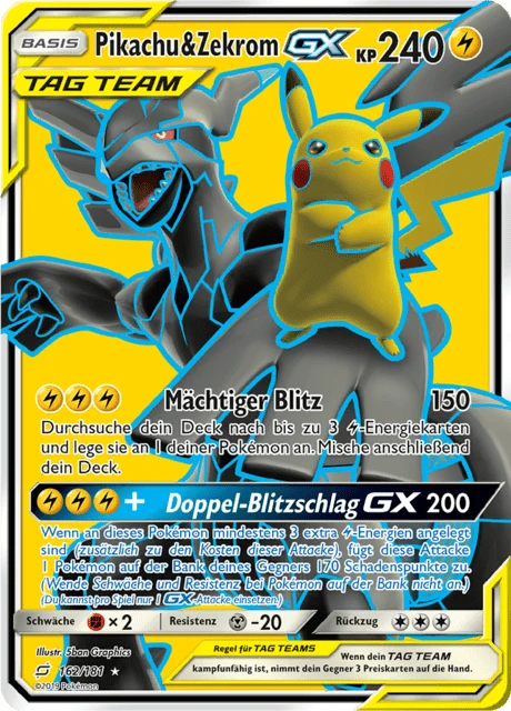 Pikachu & Zekrom-GX