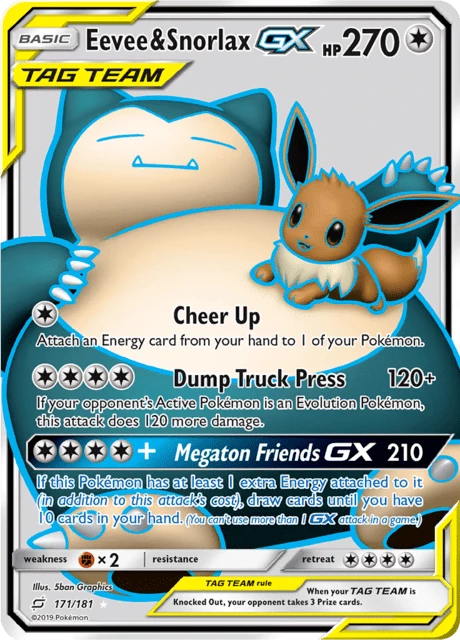 Eevee & Snorlax GX