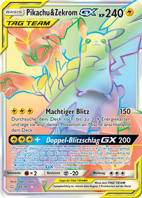 Pikachu & Zekrom-GX