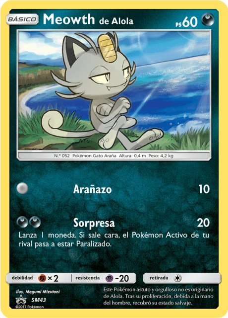 Meowth de Alola – Holo
