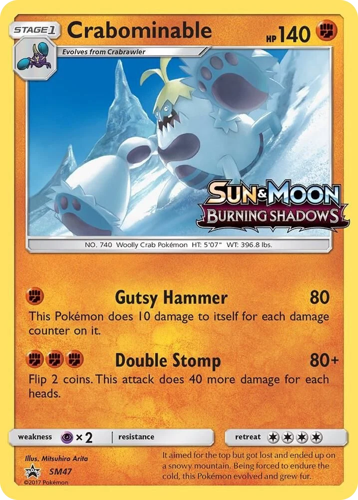 Crabominable – Holo · Stamped