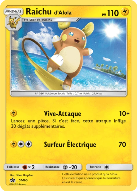 Raichu d'Alola – Holo