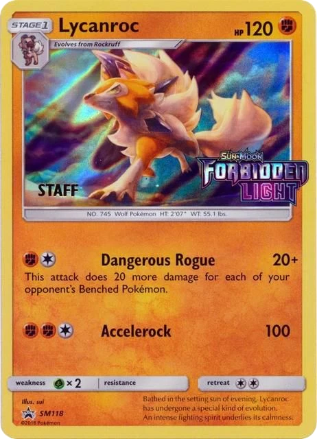 Lycanroc – Holo · Stamped