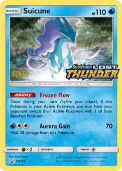 Suicune – Holo · Stamped