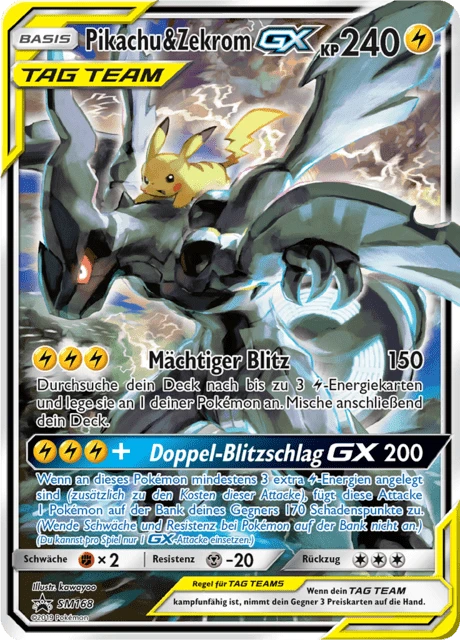 Pikachu & Zekrom-GX – Holo