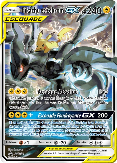 Pikachu et Zekrom-GX
