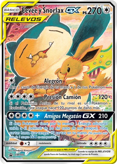 Eevee y Snorlax-GX – Holo