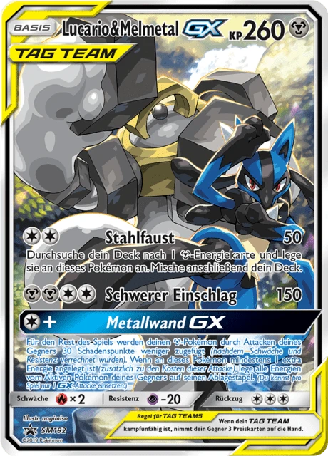 Lucario & Melmetal-GX – Holo