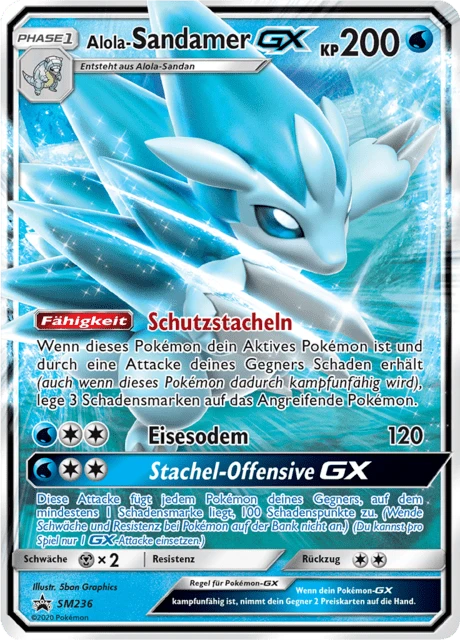 Alola-Sandamer-GX – Holo
