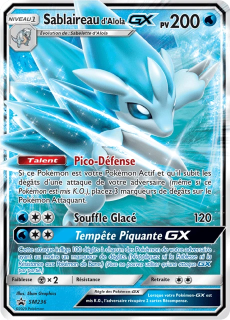 Sablaireau d'Alola-GX – Holo