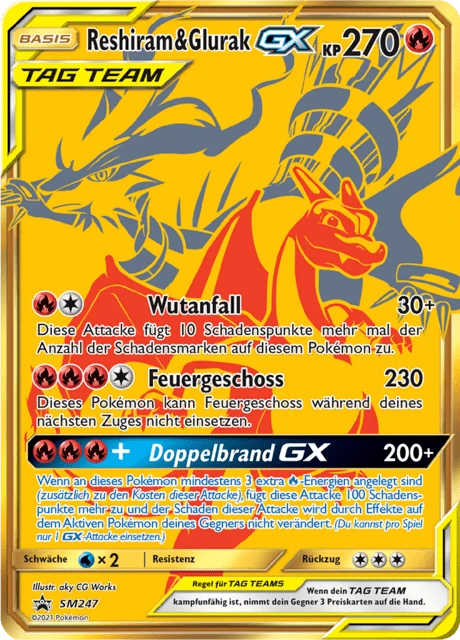 Reshiram & Glurak-GX – Normal