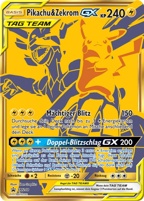 Pikachu & Zekrom-GX – Holo
