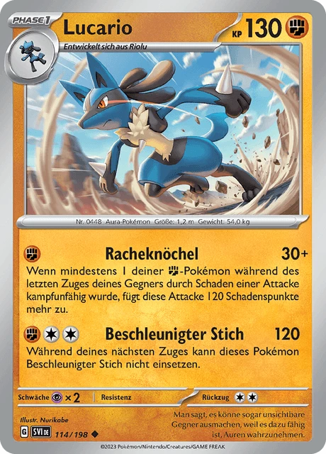 Lucario – Reverse Holo