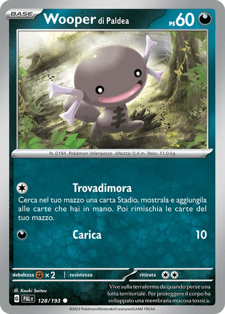 Wooper di Paldea – Reverse Holo