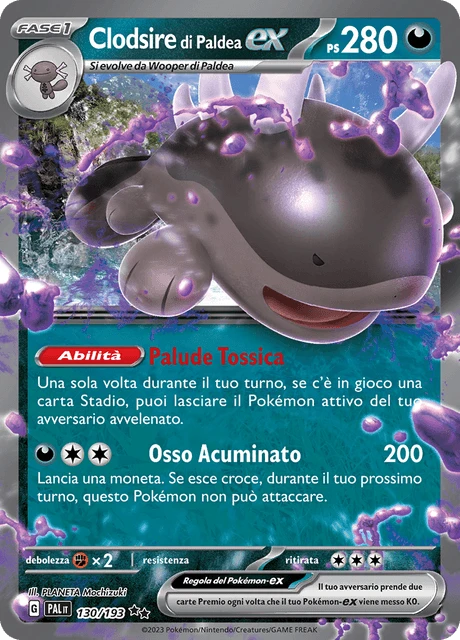 Clodsire di Paldea-ex – Holo