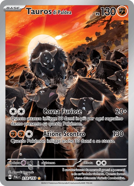 Tauros di Paldea – Holo