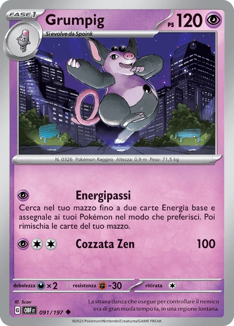 Grumpig – Reverse Holo