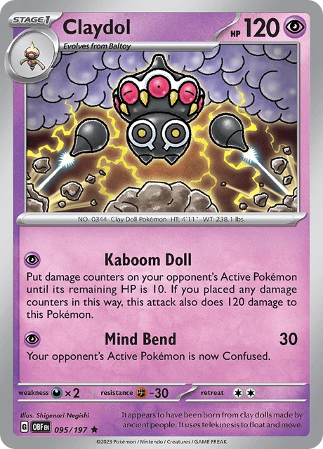 Claydol – Reverse Holo