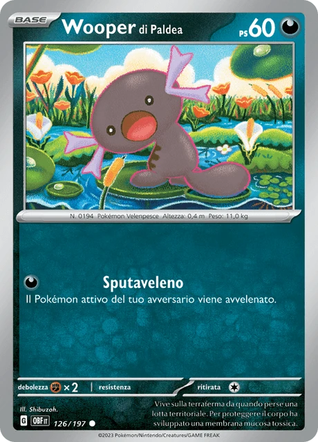 Wooper di Paldea – Reverse Holo
