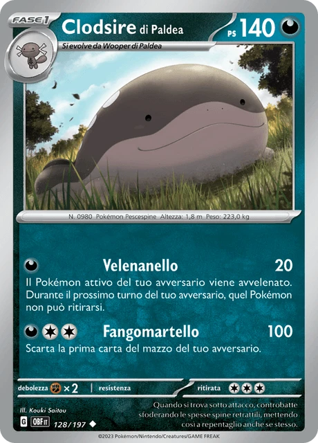Clodsire di Paldea – Reverse Holo