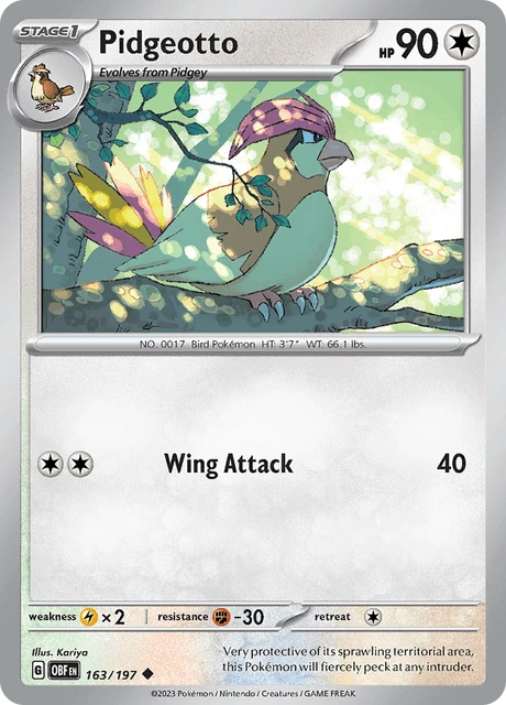 Pidgeotto – Reverse Holo