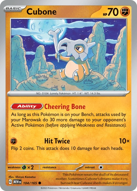 Cubone – Reverse Holo