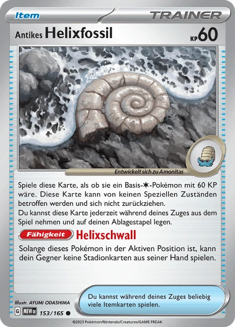 Antikes Helixfossil – Normal