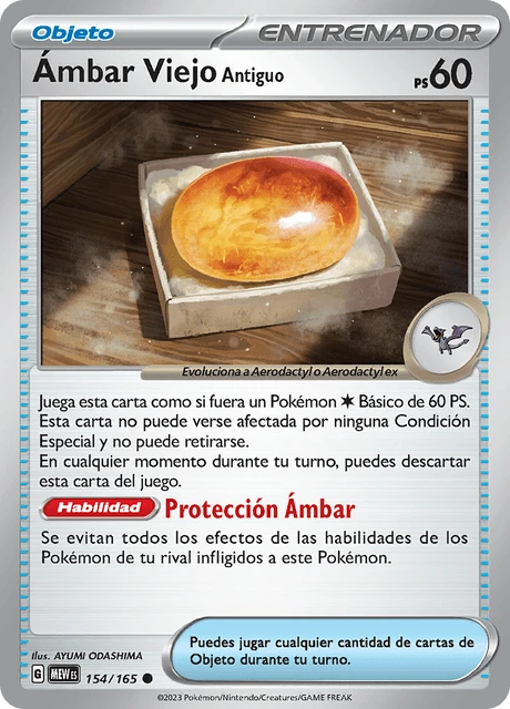 Ámbar Viejo Antiguo – Reverse Holo