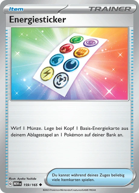 Energiesticker – Reverse Holo