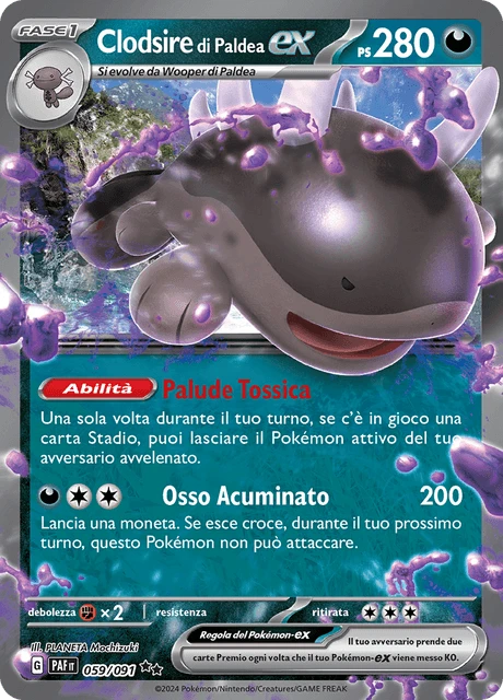 Clodsire di Paldea-ex – Holo