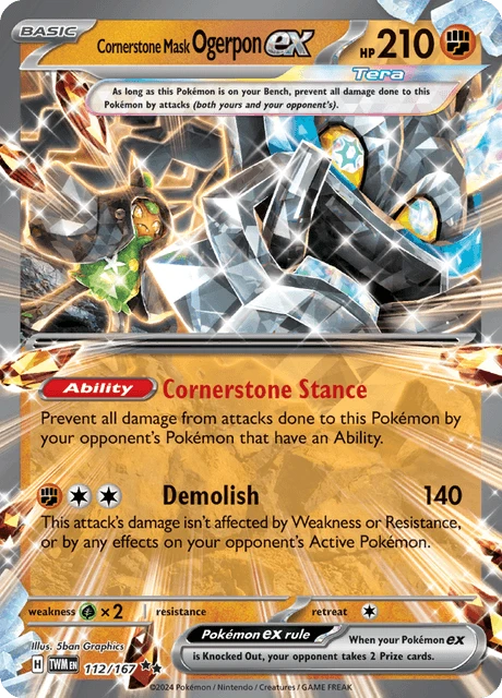 Cornerstone Mask Ogerpon ex – Holo