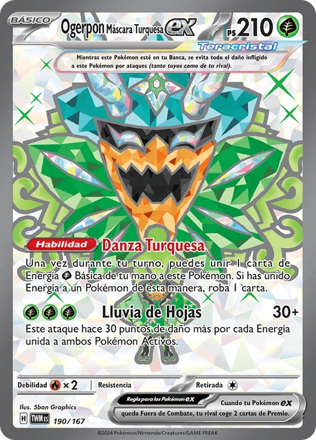 Ogerpon Máscara Turquesa ex – Holo