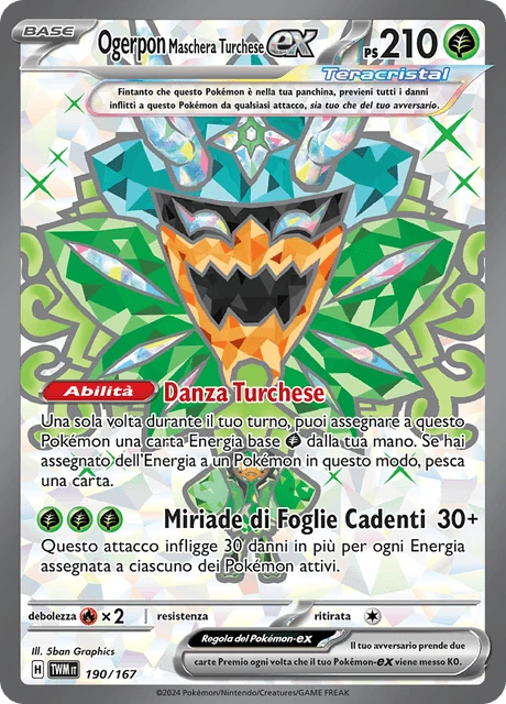 Ogerpon Maschera Turchese-ex – Holo