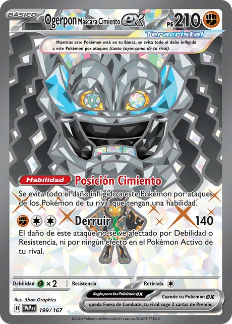 Ogerpon Máscara Cimiento ex – Holo