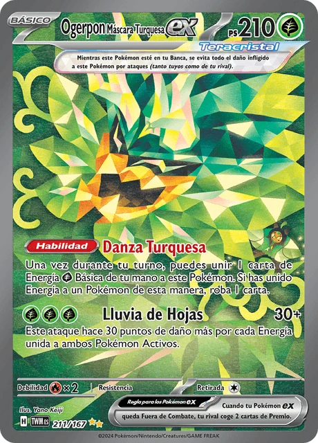 Ogerpon Máscara Turquesa ex – Holo