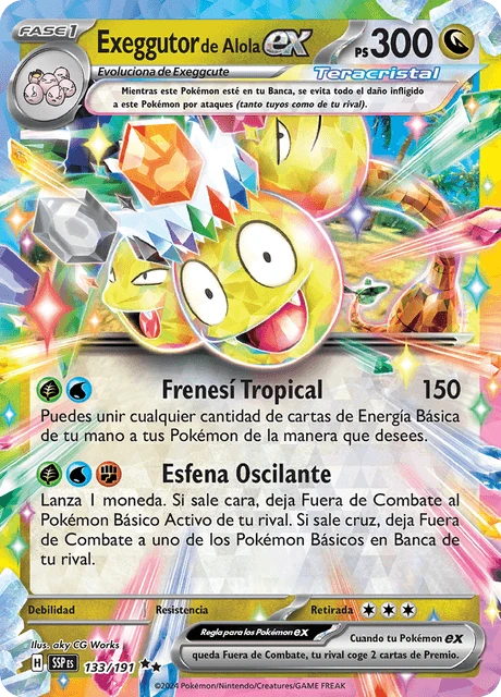 Exeggutor de Alola ex – Holo