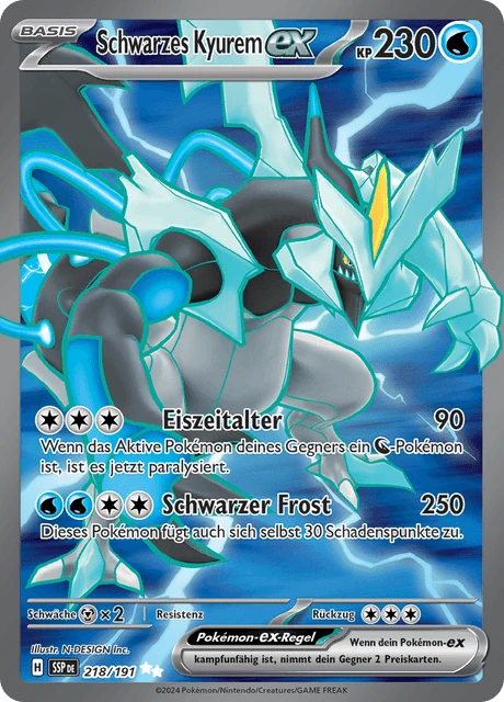 Schwarzes Kyurem-ex – Holo
