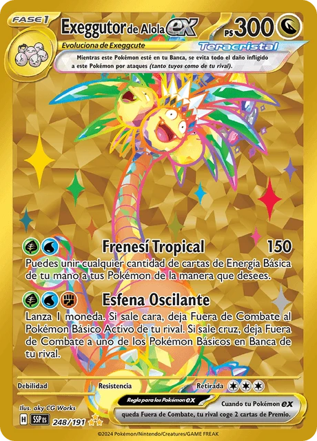 Exeggutor de Alola ex – Holo
